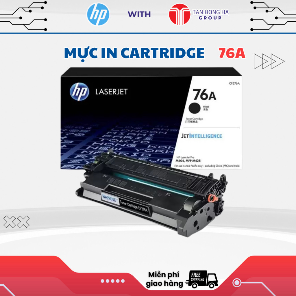 Hộp mực in HP 76A  KO CHIP/CÓ CHIP dùng cho máy in HP M404d/dn/dw,M428dn/dw/fdn-Canon 223/233/226dw 