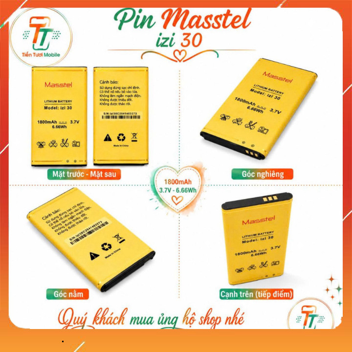 Pin Masstel iZi 30 – Dung Lượng /mới / tuongvy213