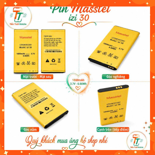 Pin Masstel iZi 30 – Dung Lượng /mới ,tuongvy198