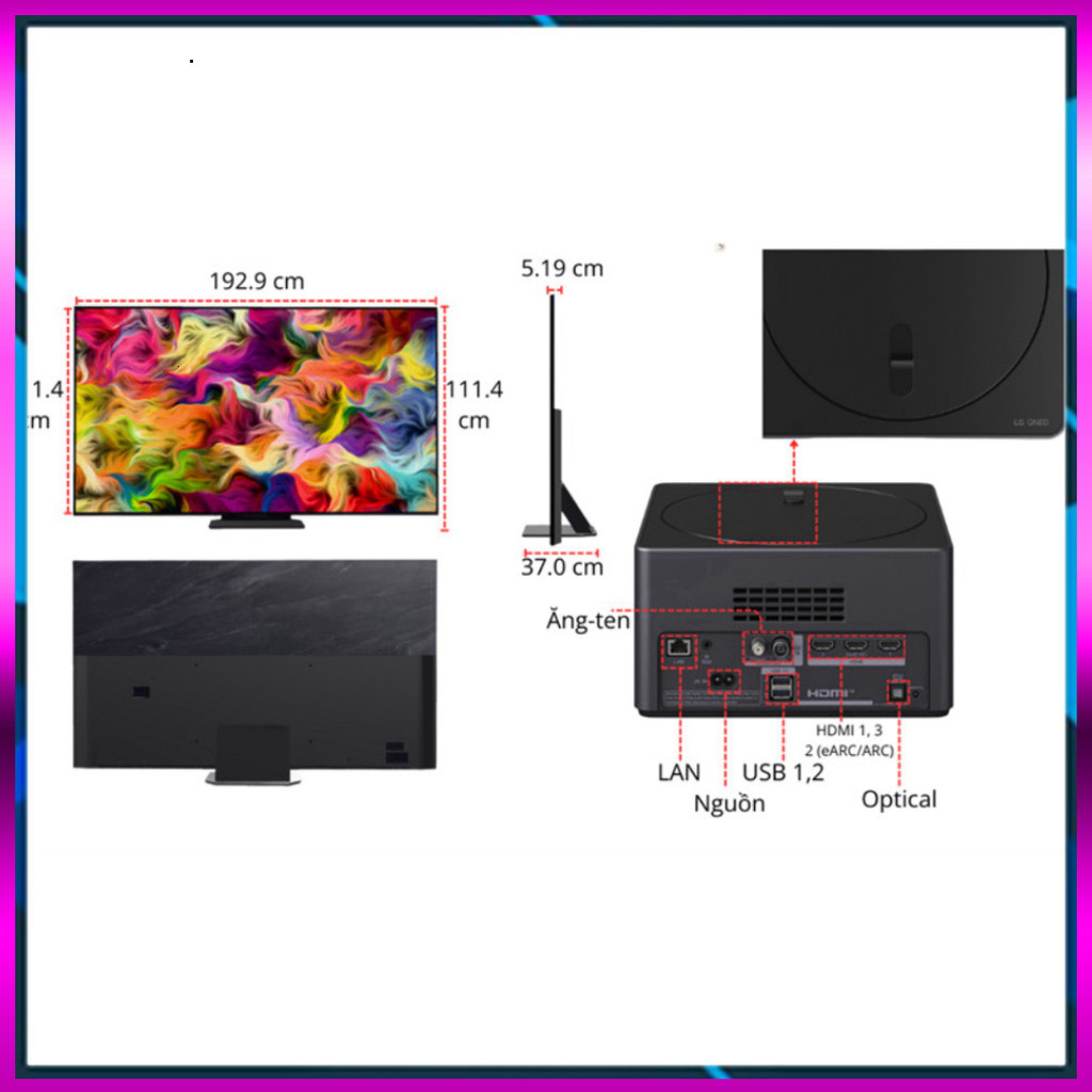 ib shop_ Smart TV Kết Nối Không Dây LG QNED evo AI MiniLED 86 Inch 86QNED9MASA 2025  Indonesia (SP K