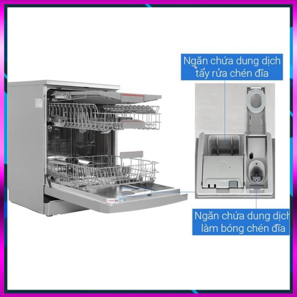 ib shop_ Máy rửa chén độc lập Bosch SMS4EMI06E  BA LAN(SP Khanh  LIKE NEW  Hãng Bảo Hành) _hàng mới 