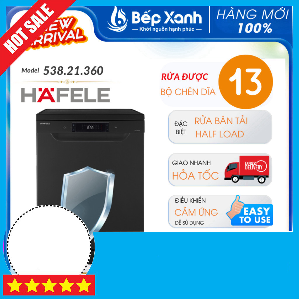 IB đặt hàng  Máy Rửa Chén Hafele Independendent HDW-F602EB tự động làm sạch hoàn toàn Miễn phí lắp đ