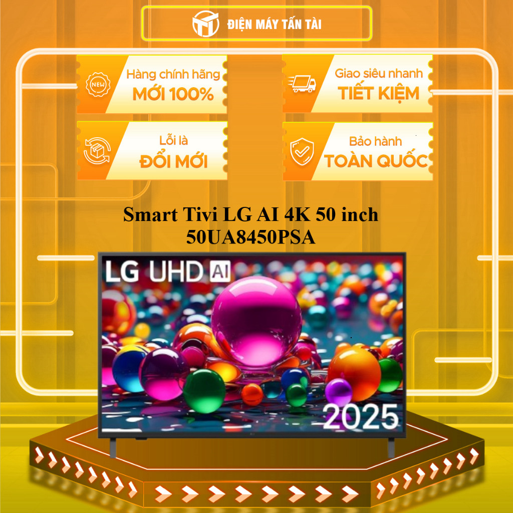 CHÍNH HÃNG 50UA8450PSA - Smart Tivi LG AI 4K 50 inch 50UA8450PSA - MIỄN PHÍ GIAO LẮP HCM