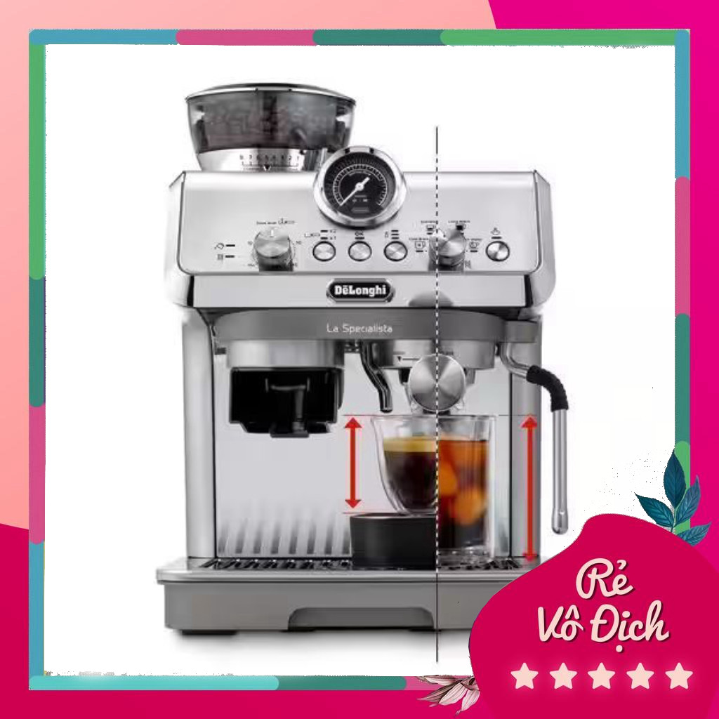 (chính hãng) Máy Pha Cà Phê Espresso DeLonghi EC9255.M –1.7L – 3 Cấu Hình Nhiệt Độ Truyền - SMC