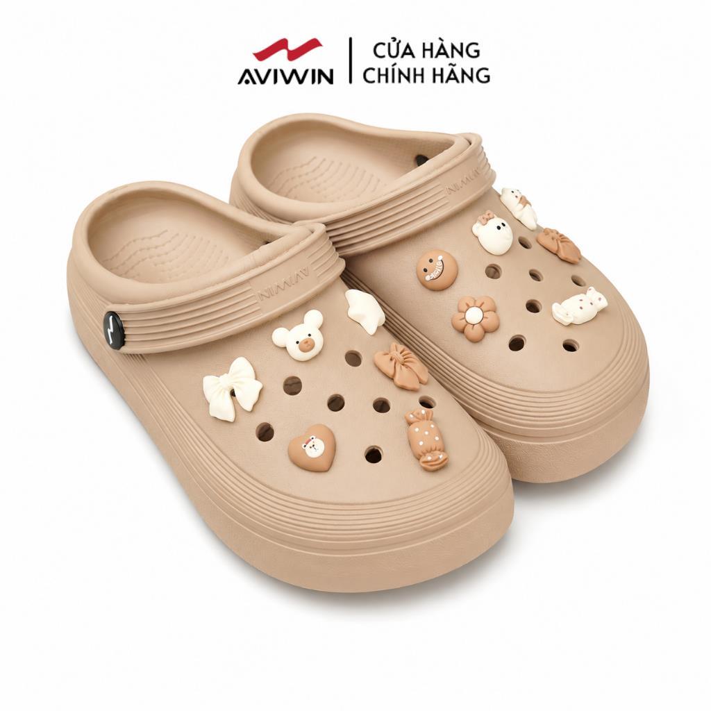 [AVG001] [TẶNG CHARM MẶC ĐỊNH] Dép Sục Thời Trang AVIWIN AVIGO-001 Đúc Nguyên Khối Siêu Nhẹ