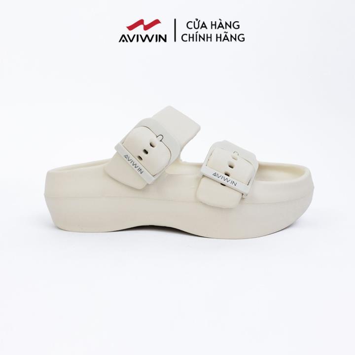 [AKM] Dép sandal quai ngang nữ AVIWIN AKM cao 6cm hách dáng tôn chiều cao