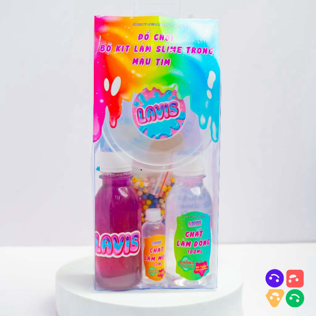 LAVIS SLIME Bộ Kit Làm Slam Dẻo Cho Bé Thi Công Bộ Kit Làm Slam Lavis SLIME dành cho Mẹ & Bé yêu, gi