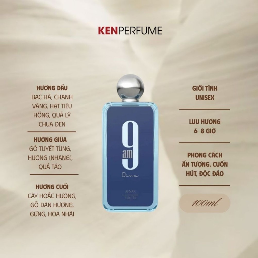 10ML Afnan 9AM | Nước Hoa Nữ | Ken Perfume kenperfumestorestore