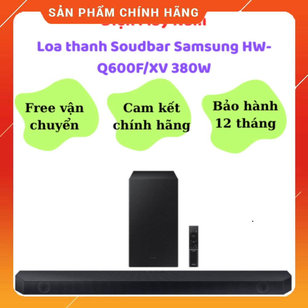 Nhắn shop đặt  Bộ Loa Thanh Samsung Hw-Q600F Hãng Chính Hãng Bảo Hành 12 Tháng 380W Hệ thống loa tha