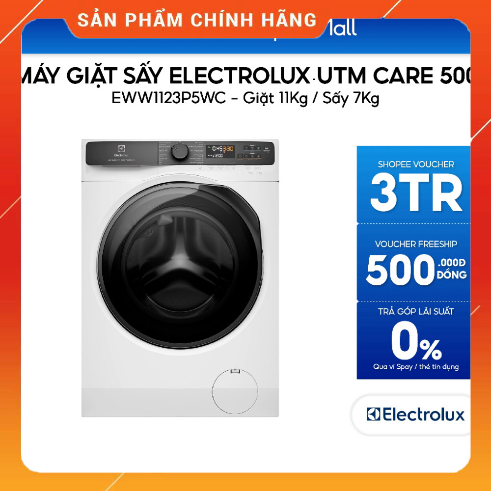 Nhắn shop đặt Máy Giặt Electrolux UltimateCare 500 Lồng Ngang Inverter Giặt 11kg Sấy 7kg Miễn phí lắ