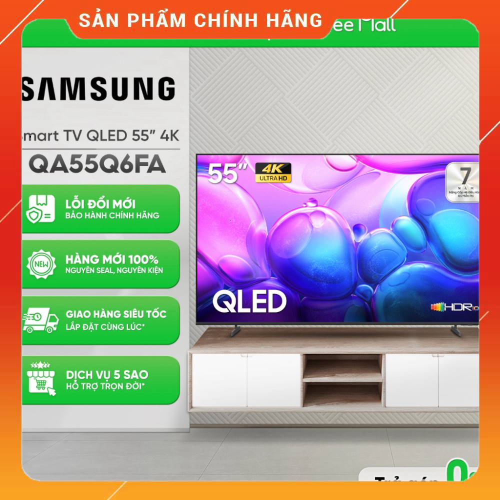 Nhắn shop đặt Tivi Samsung QLED 4K 55 Inch QA55Q6FA 4K Chất Lượng Cao Khuyến Mãi ..