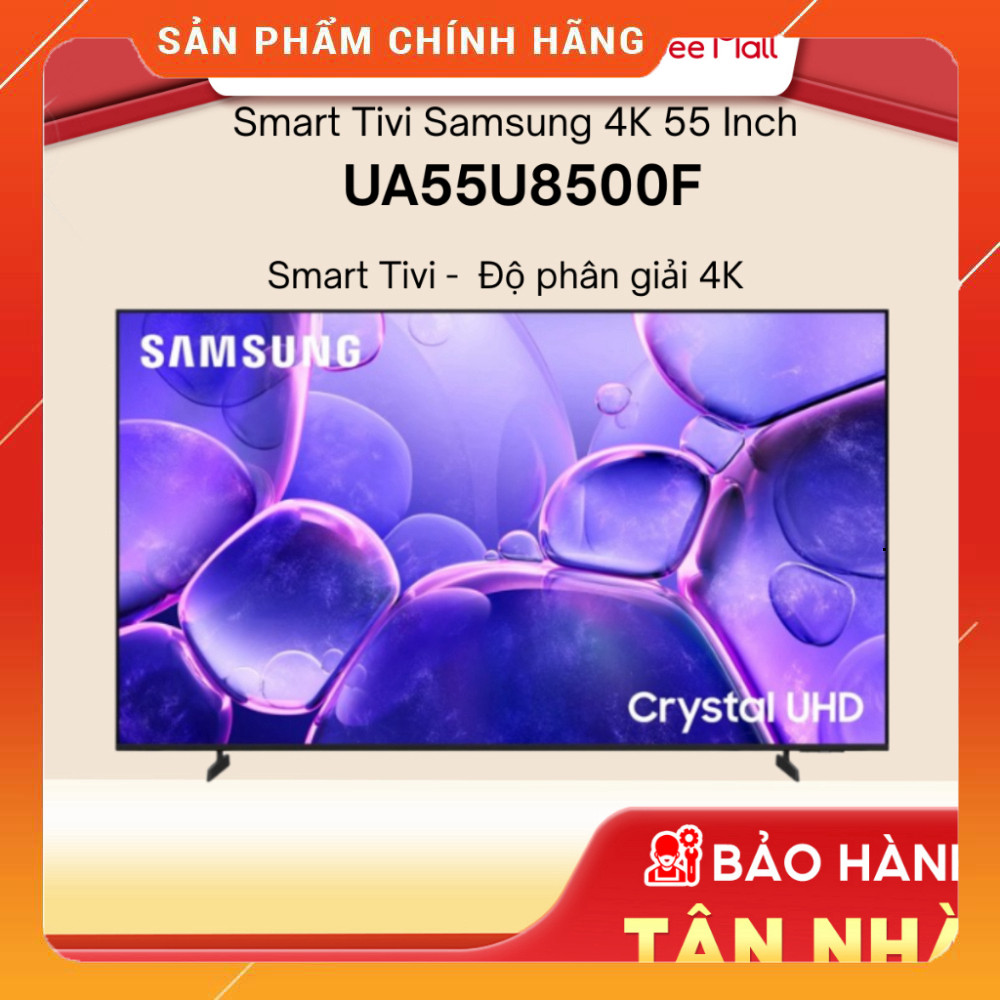Nhắn shop đặt Tivi Smart Samsung 4K 55 Inch U8500FKXXV Màn hình rộng 55 inch, giải trí tuyệt vời với