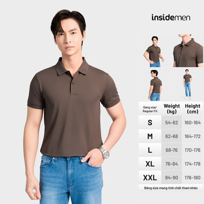 Áo Polo Nam Insidemen dáng Slim Fit thoải mái, sang trọng IPS075AS2