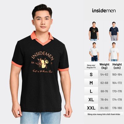 Áo Polo ngắn tay Nam Insidemen dáng Ownself IPS089AZ