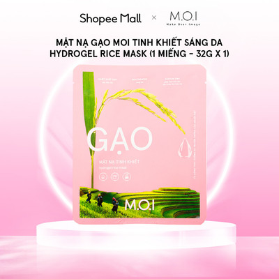 [QUÀ TẶNG KHÔNG BÁN ] 1 Miếng Mặt Nạ Gạo MOI Tinh Khiết Sáng Da - Hydrogel Rice Mask (1 Miếng - 32g x 1)