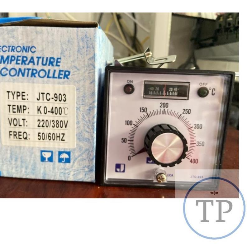 Đồng hồ nhiệt độ JTC-903, bộ điều khiển nhiệt độ 0-399°C. Kích thước mặt 96×96mm