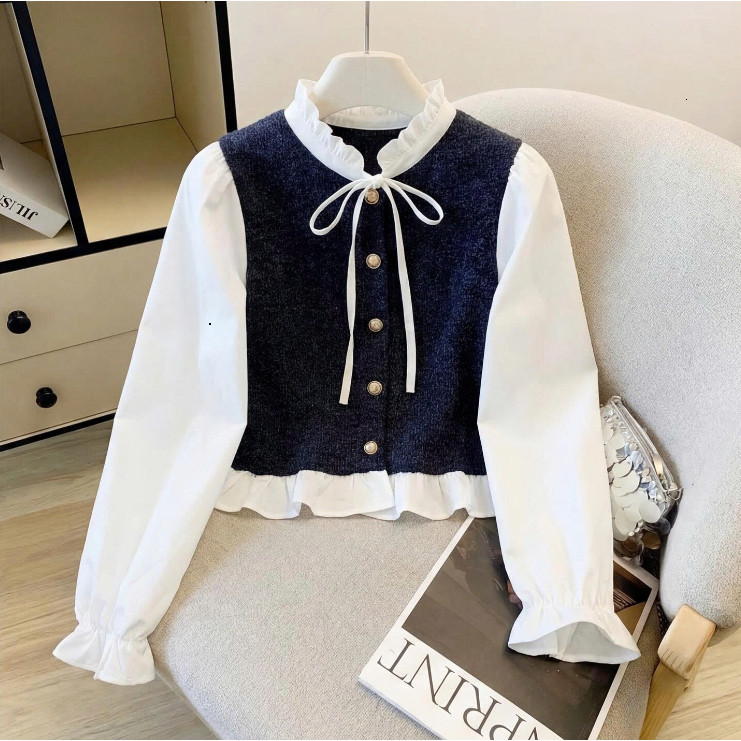 Áo Sơ Mi Nữ Cổ Bèo Thắt Nơ Xinh Xắn Kiểu Dáng Trẻ Trung Đủ Size Từ 40 Đến 75kg Mẹ Sam 24h - H.81 | BigBuy360 - bigbuy360.vn