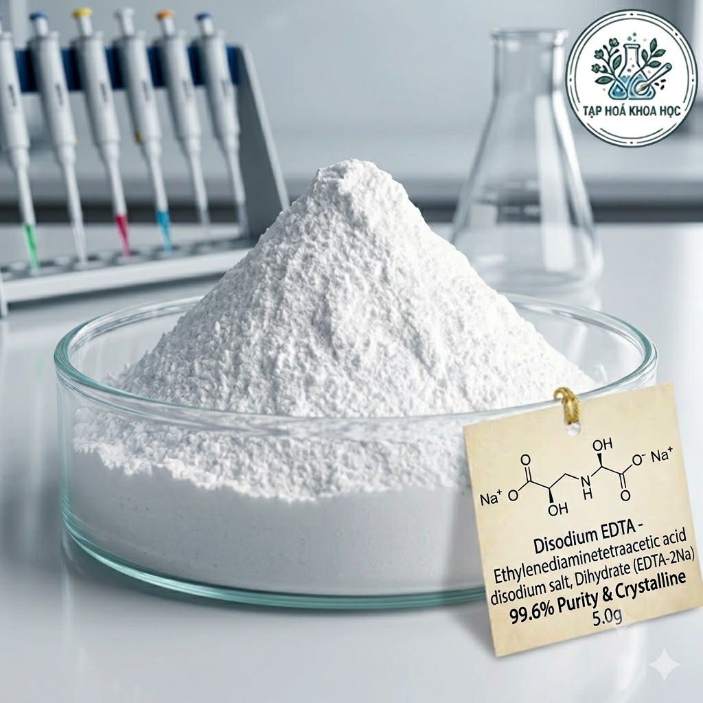 *100g* Disodium EDTA 99.6% Dissolvine Na2 Tạo Phức Chelate EDTA-2Na Khử Kim Loại, Ổn Định Hệ Nền
