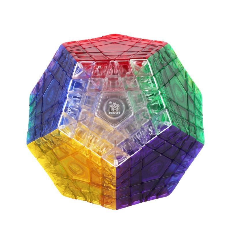 Yuxin Huanglong Bộ 5 Khối Rubik 4x4, 5x5, 7x7, 9x9 Trong Suốt Hình Dạng Không Đều, Bộ Đầy Đủ Khối Do