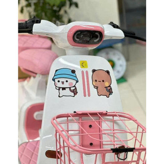 [KTX] Bộ tem dán xe máy sticker chibi dễ thương 3 lớp, bền đẹp, không ảnh hưởng màu sơn xe