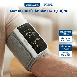 Máy đo huyết áp bắp tay tự động Sailaza AOJ33A, giọng nói tiếng Việt, pin sạc Type C, bảo hành 5 năm