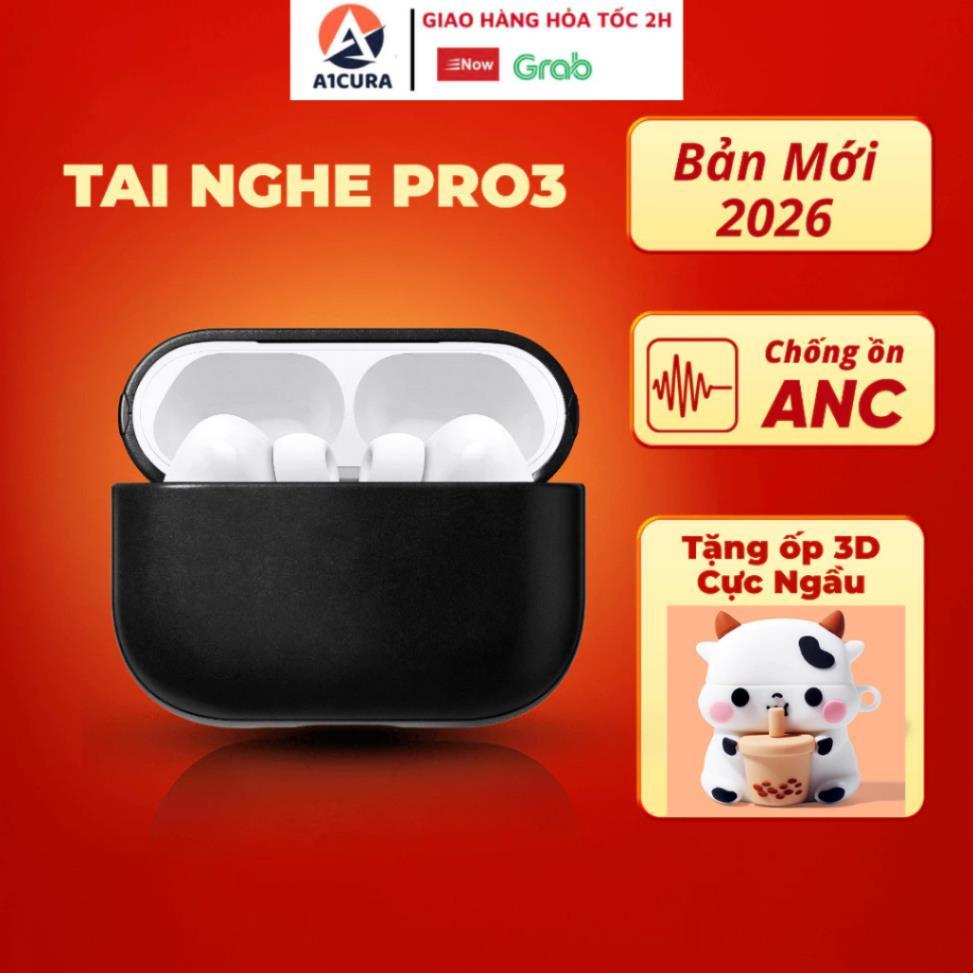 Tai Nghe Bluetooth PRO3 Không Dây Thế Hệ Mới ,Đàm Thoại Hai Chiều,Pin Trâu 6H-8H ,Chính Hãng A1CURA