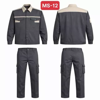 Cả Bộ BHLD Đẹp 12. Quần Áo Nam Nữ Đẹp, Vải Kaki 3.1 Dày Mềm Thấm Hút Mồ Hôi