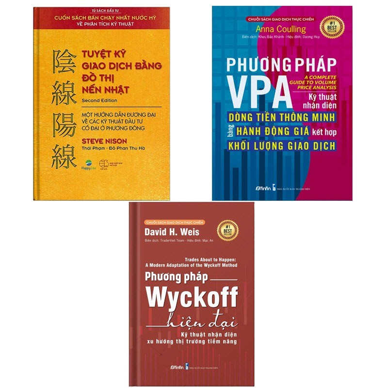 Combo 3Q: Tuyệt kỹ Giao dịch bằng đồ thị nến Nhật, Phương pháp VPA và Phương Pháp Wyckof Hiện Đại