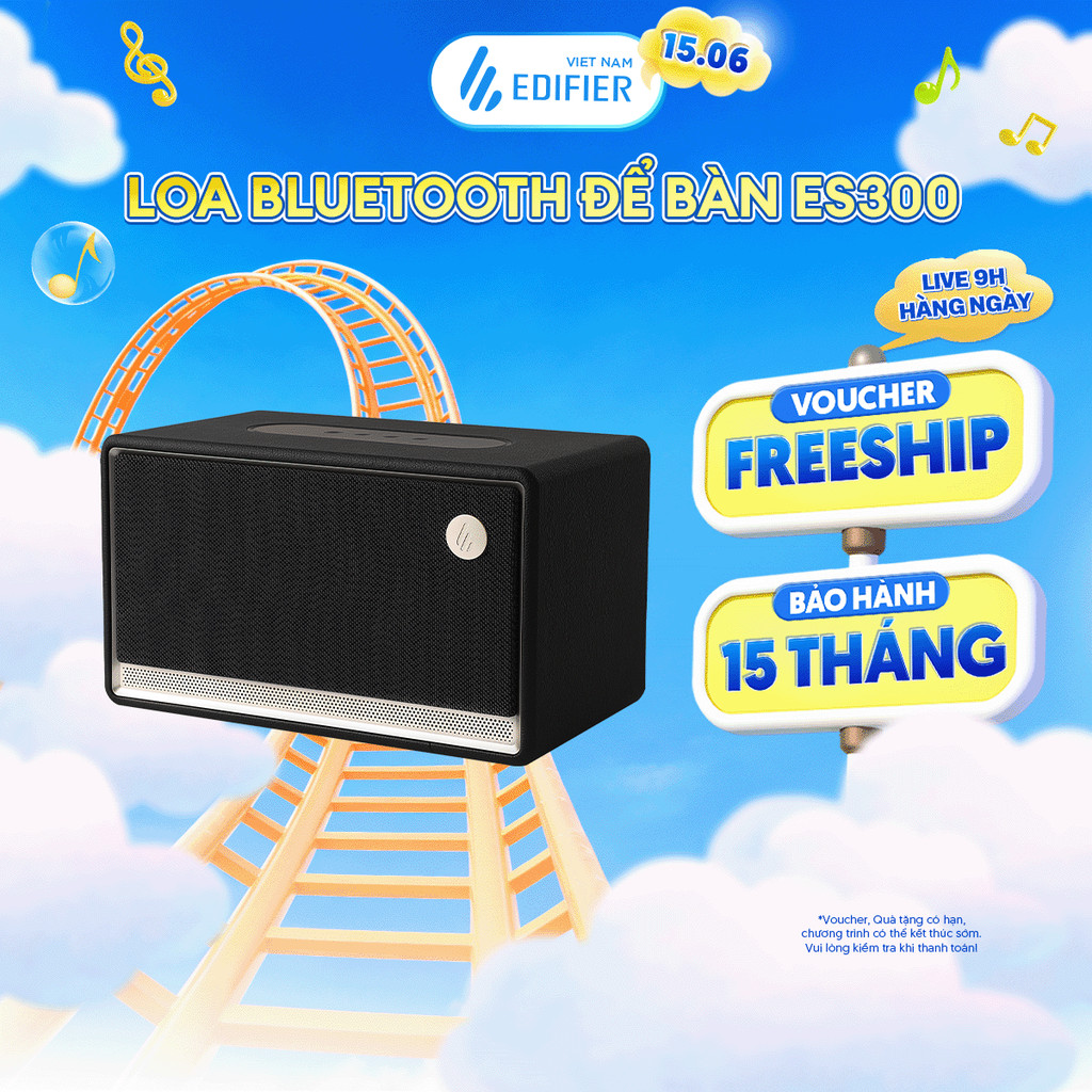 Loa Bluetooth Để Bàn EDIFIER ES300 | Công Suất 60W | Thời Gian Sử Dụng Tới 12H | Tích Hợp Đèn Led | Bảo Hành 15 Tháng