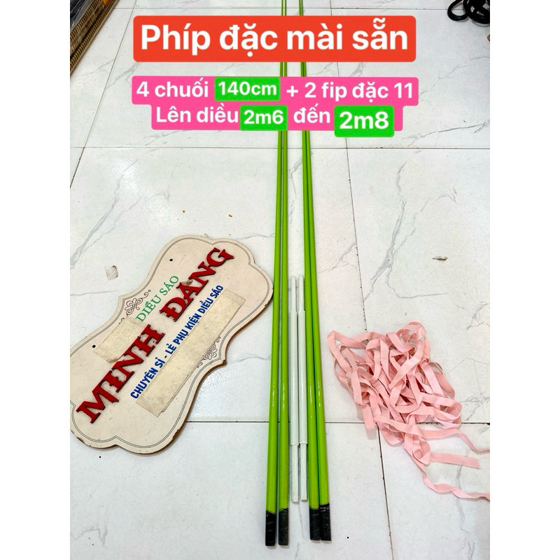 Combo 4 Nan Cacbon Làm Diều (mài sẵn) + Phíp Độ Vai Diều, Nan Cacbon làm Diều Sáo Mini 1m-3m, Diều S
