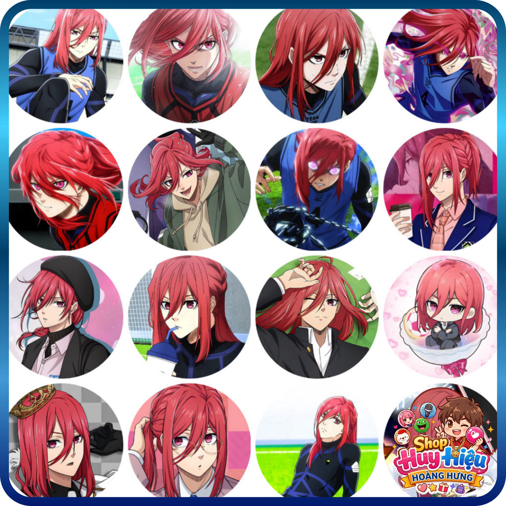 [SHIP NHANH] Bạt Điểm Pin Hyoma Chigiri Anime Pin Áo 58mm Description: Pin áo nhân vật nổi tiếng từ 