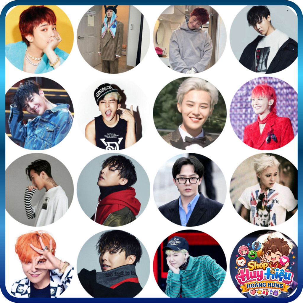 [SHIP NHANH] Bộ Sưu Tập Đồ Họa Kwon Jiyong Button Badge Bigbang 58mm Siêu Hottrend