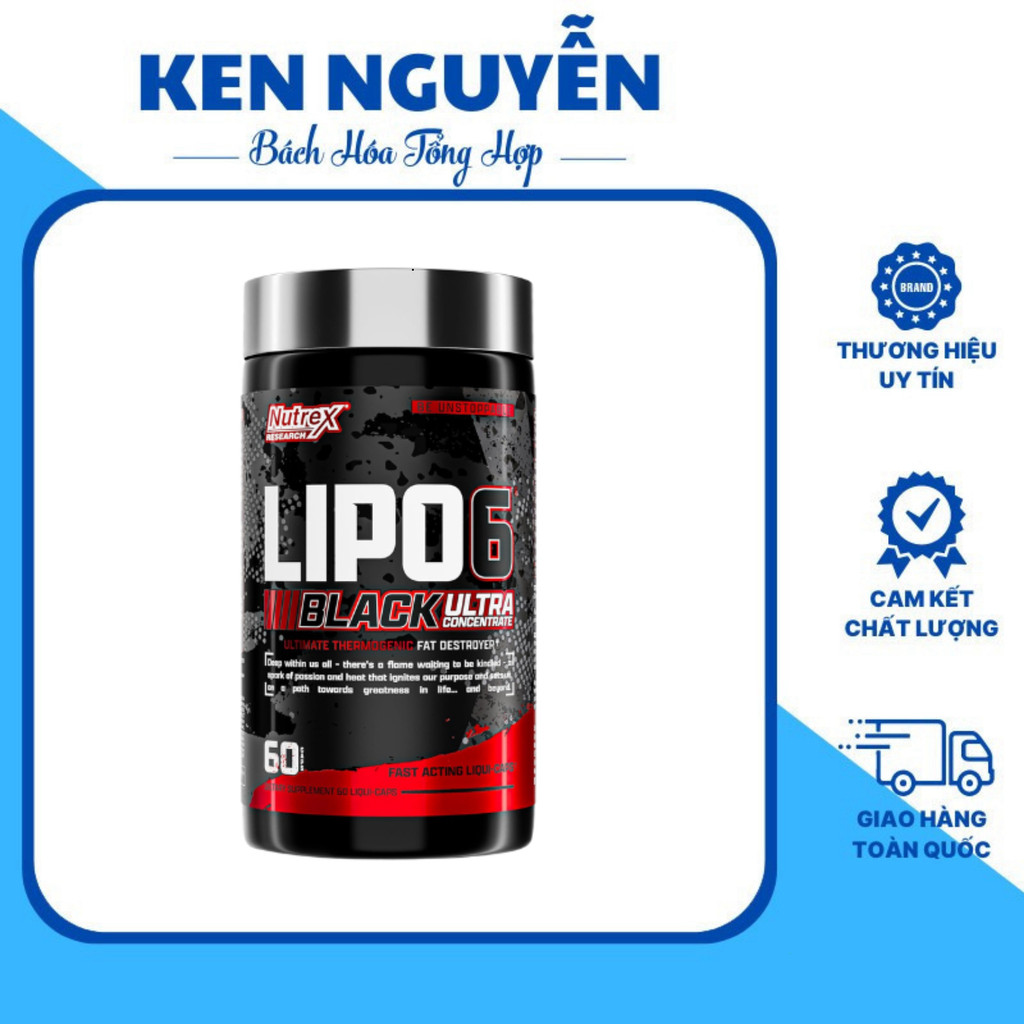 Nutrex LIPO-6 Black Ultra Concentrate – Hỗ Trợ Chuyển Hóa Năng Lượng, Tăng Tập Trung Khi Tập Luyện