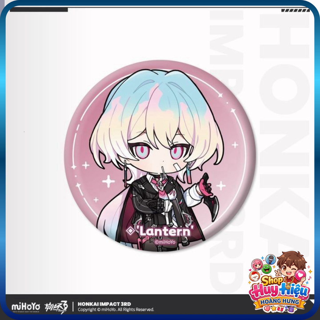 [SHIP NHANH] Lantern Q Hoạt Hình Honkai Impact 3rd Badge Tròn Size 58mm Hũ Đựng Sưu Tầm Bộ Sưu Tập H