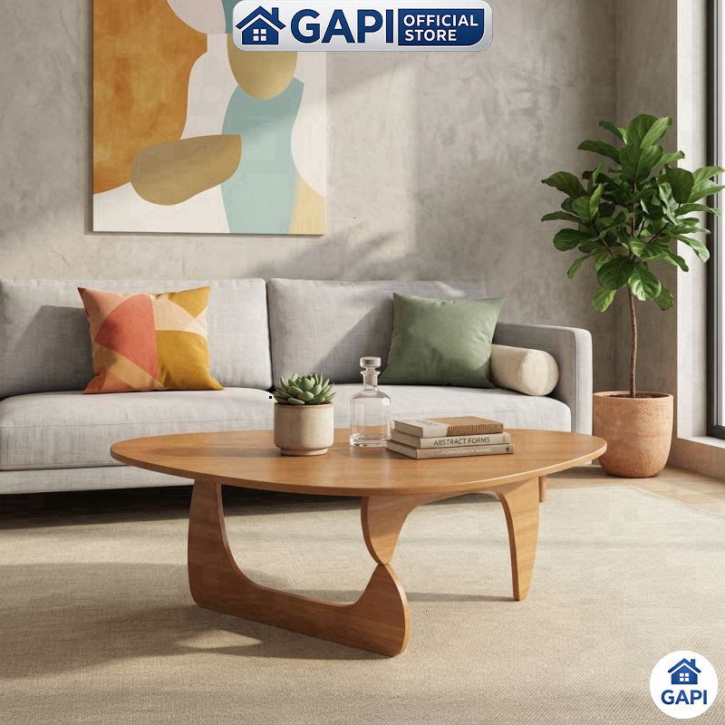 Bàn Trà Noguchi GAPI Bàn Sofa Phòng Khách Gỗ Phủ Melamine Cao Cấp