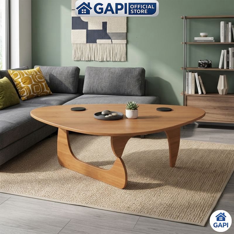 Bàn Trà Sofa GAPI Dáng Noguchi Nhật Bản Cao Cấp - Bàn Trà Gỗ Phòng Khách