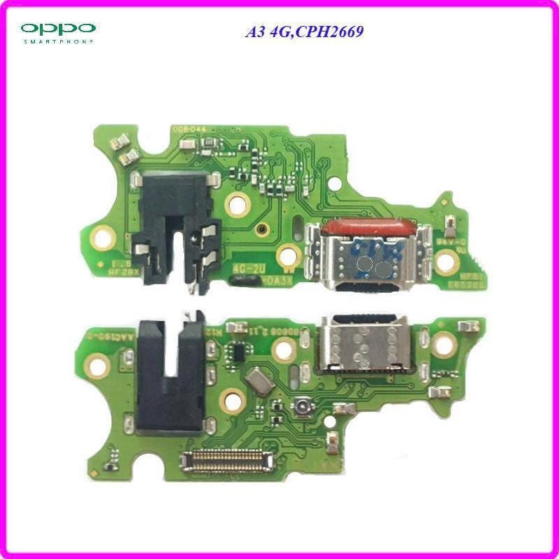 Cụm sạc oppo a3x 4g, bản mạch sạc, bo sạc, dây nguồn sạc, connector charge CPH2641, CPH2681