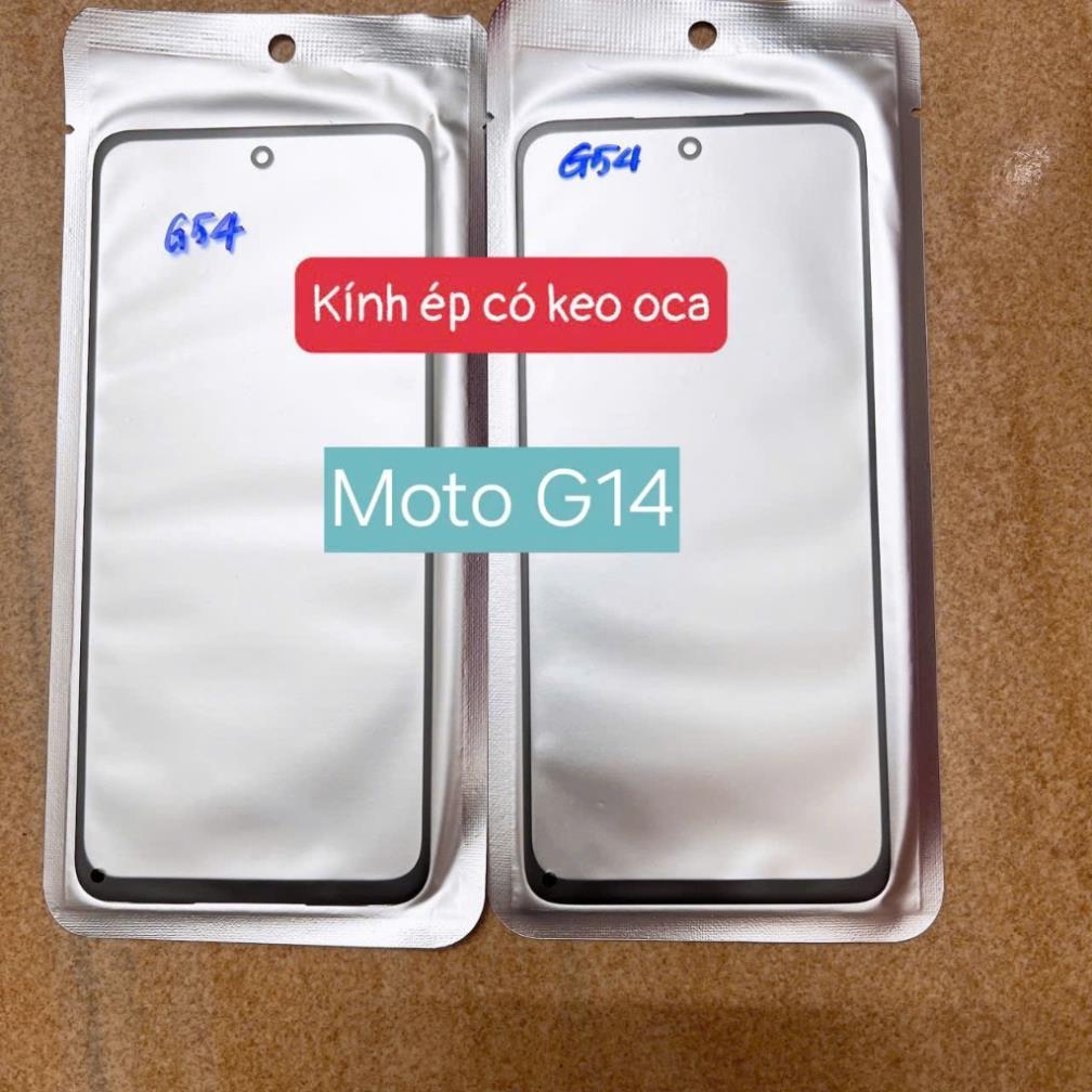 Kính Motorola G14, kính moto g14 có keo oca, kính ép liền keo PAYF0010IN