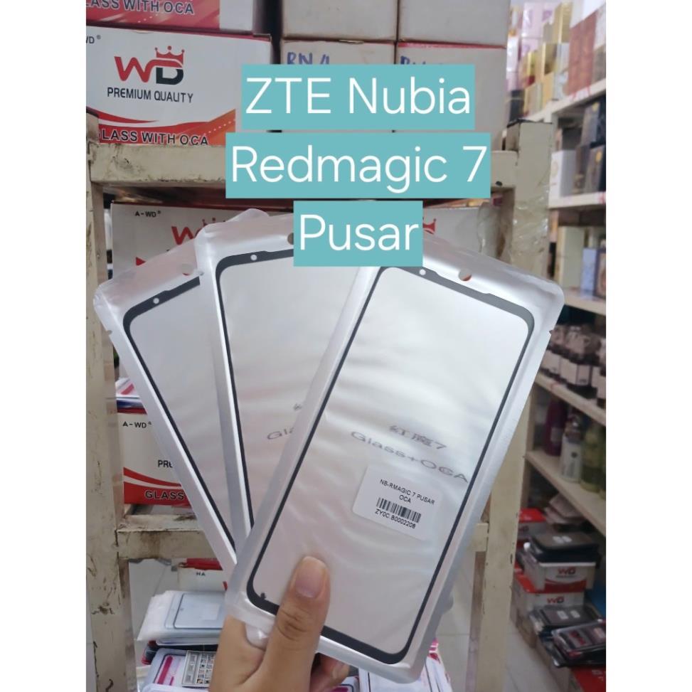 Kính ép ZTE Nubia Redmagic 7 pusar có keo, kính oca zte nubia redmagic 7 pusar, kính oca liền keo NX