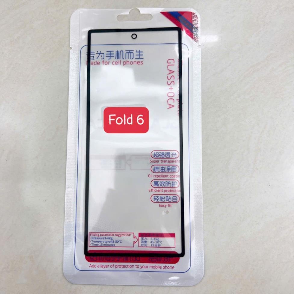 Kính Samsung Z Fold 6, kính samsung mặt ngoài z fold6, kính ép màn hình có keo oca SM-F956B, SM-F956