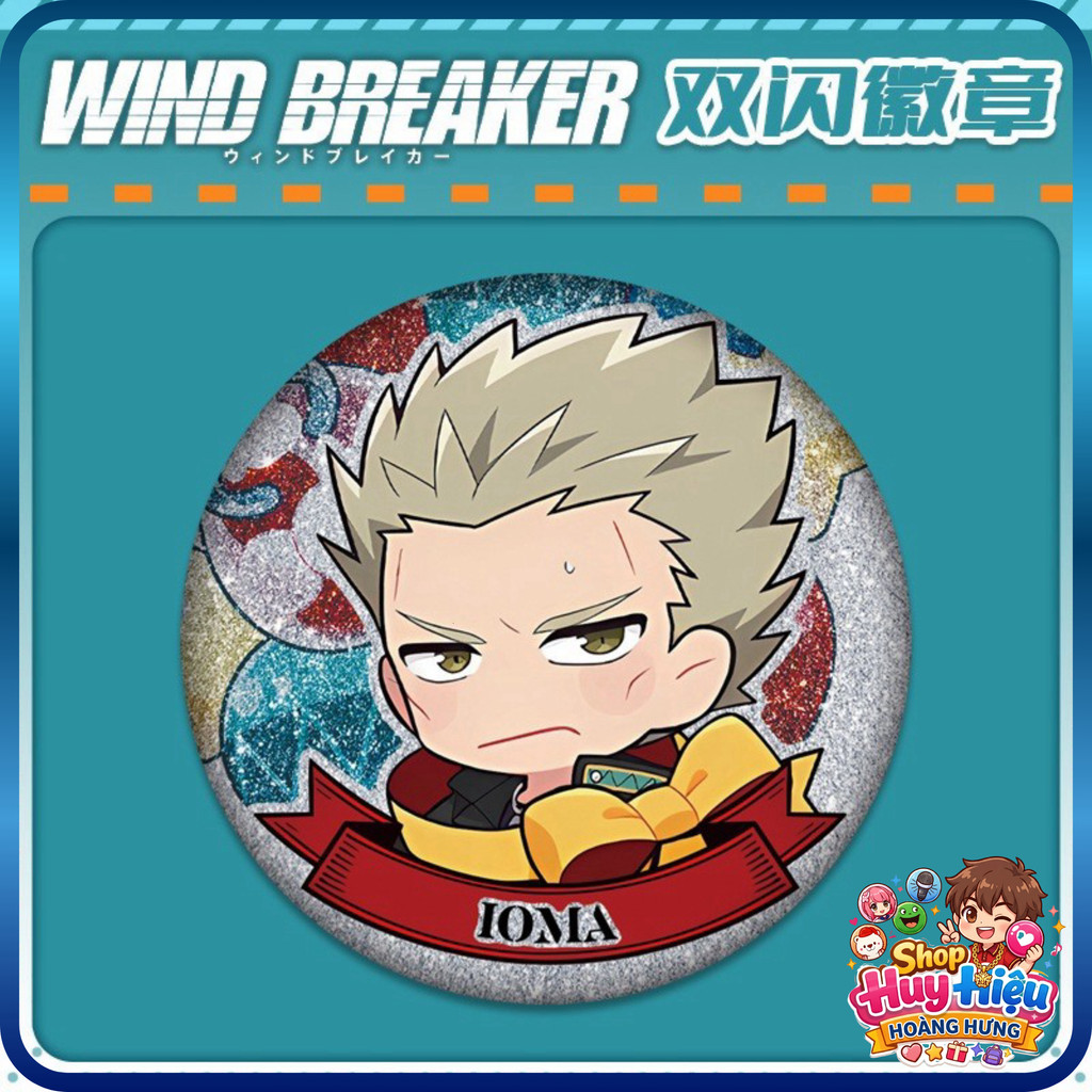 [LOẠI 1] Đồng Hồ Anime Pin Bros Anime Wind Breaker Hajime Haruka 58mm