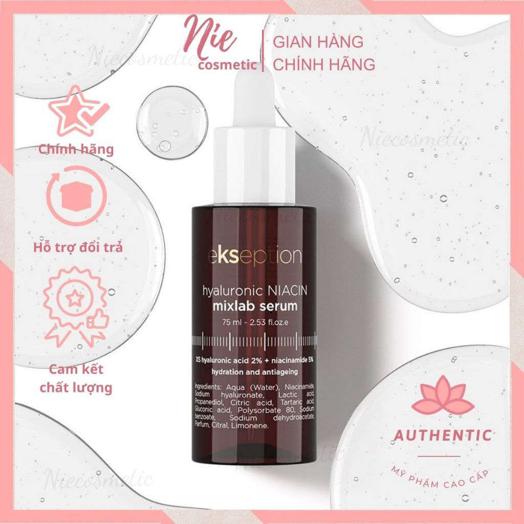 Serum giảm mụn, xóa thâm Ekseption Hyaluronic Niacin