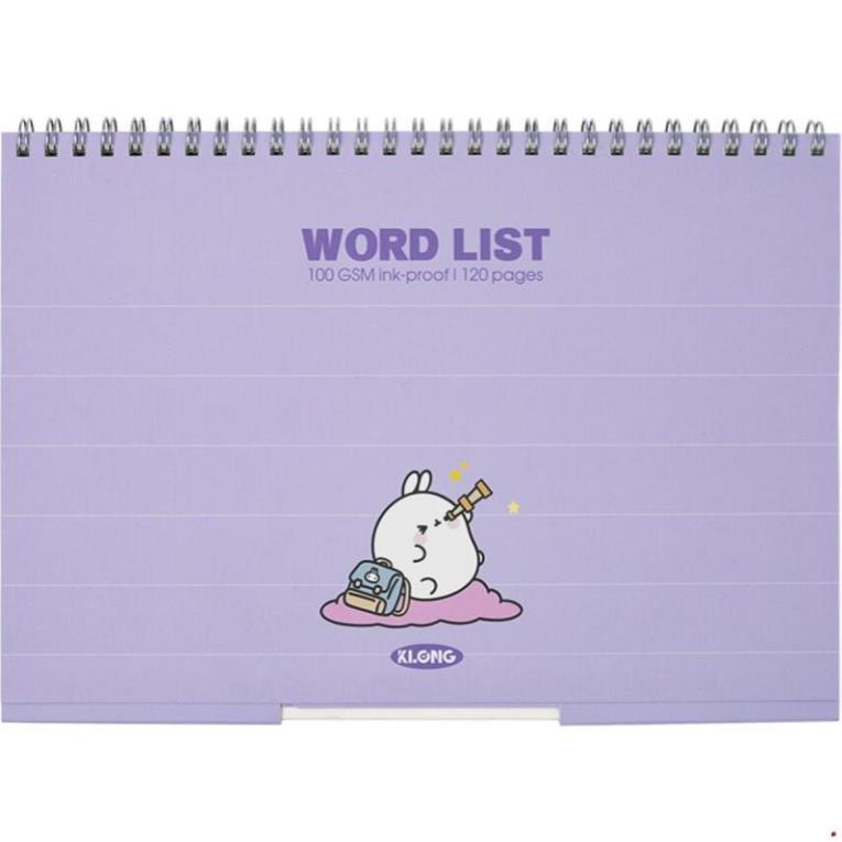[COMBO 5 CUỐN] Sổ học từ vựng Word List KLONG B5 120 trang 100/76; MS: 917 [COMBO 5 CUỐN]