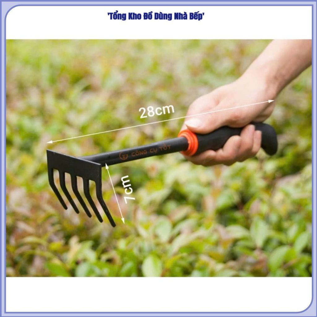 ( COMBO 2) BỘ 4 MÓN DỤNG CỤ LÀM VƯỜN, Bộ Dụng Cụ Làm Vườn, Cuốc Làm Vườn, Xẻng Làm Vườn ,Tay Cầm Bọc