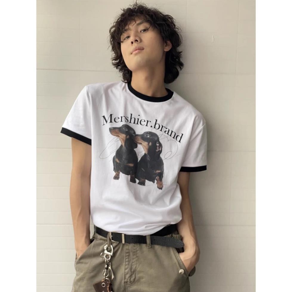 BABYTEE BASIC - Áo thun form baby in hình DOG MERSHIER YC 1996
