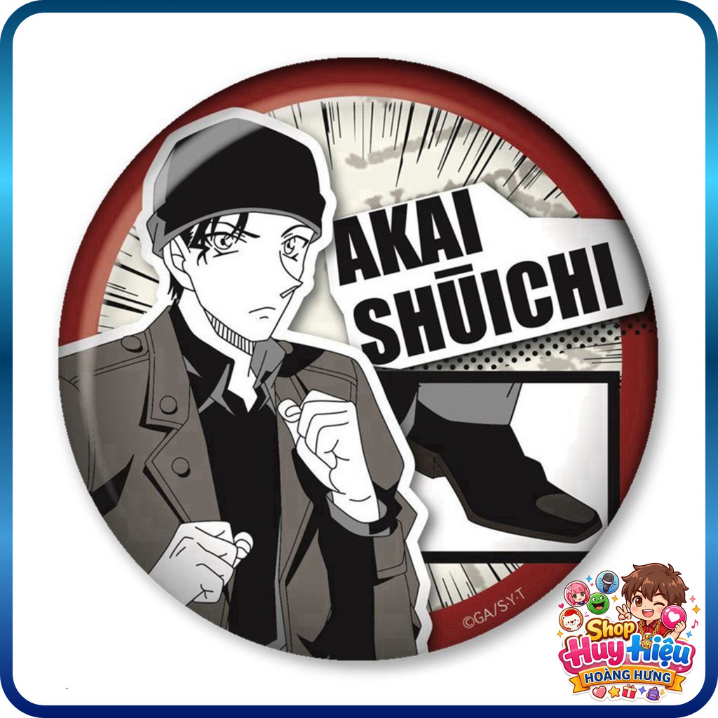 [LOẠI 1] Cài Áo Chữ Shinichi Mouri Trâm Ghim Anime Conan