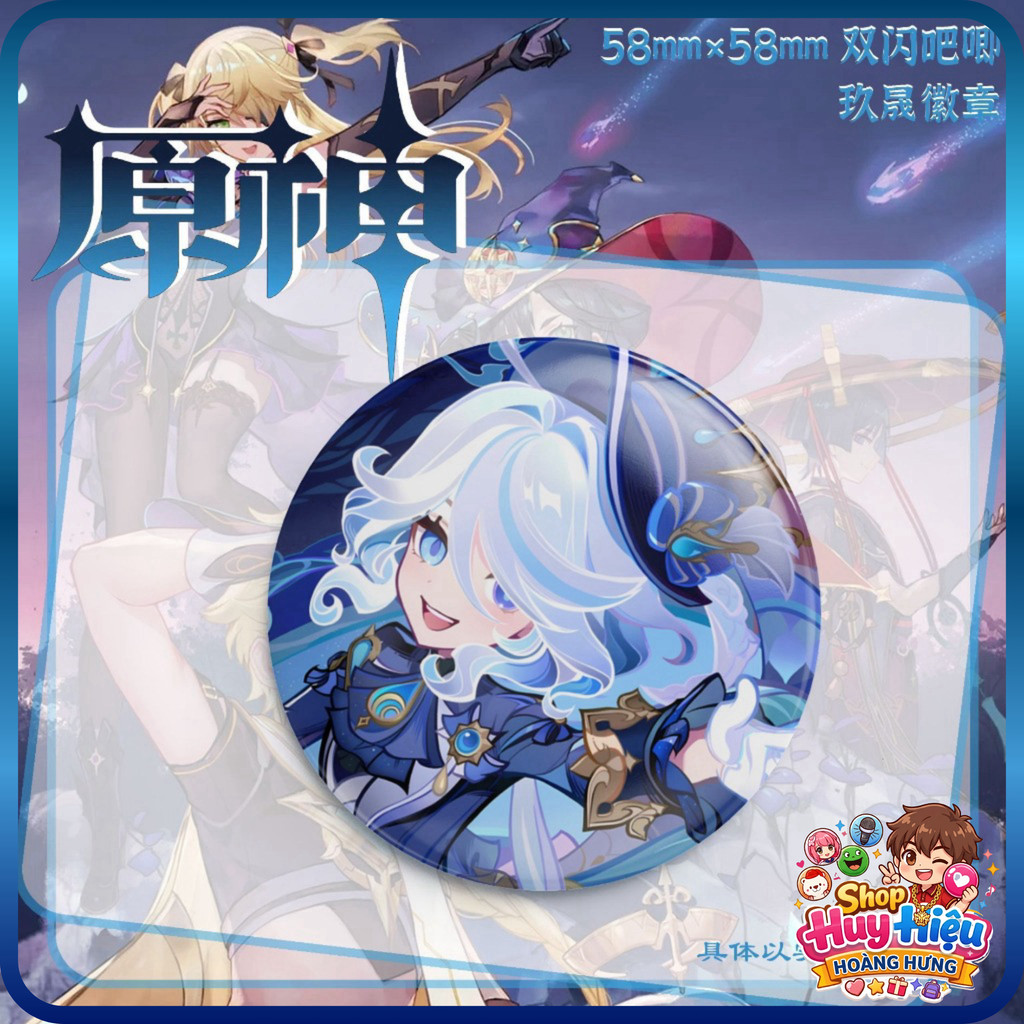 [LOẠI 1] Trâm Cài Cosplay Furina Scaramouche Navia Huy Hiệu Trâm Chân Móc Cho Thời Trang Đêm