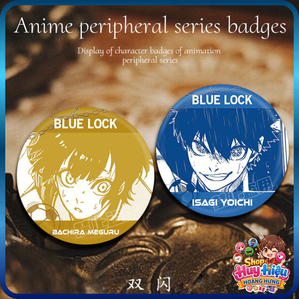 [LOẠI 1] Bộ sưu tập Anime Blue Lock Pin Collectible Manga Genga Nagi Meguru Bộ sưu tập Anime Blue Lo