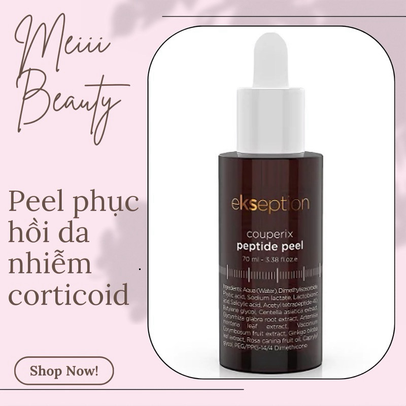 Peel phục hồi da nhiễm corticoid Ekseption Couperix Peptide Peel 70ml
