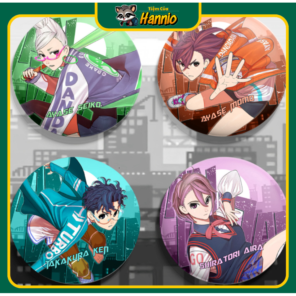 [HCM SỈ] Trâm Cài Áo Badge Manga DANDADAN Ghim Cài Áo Anime Chất Lực Cao